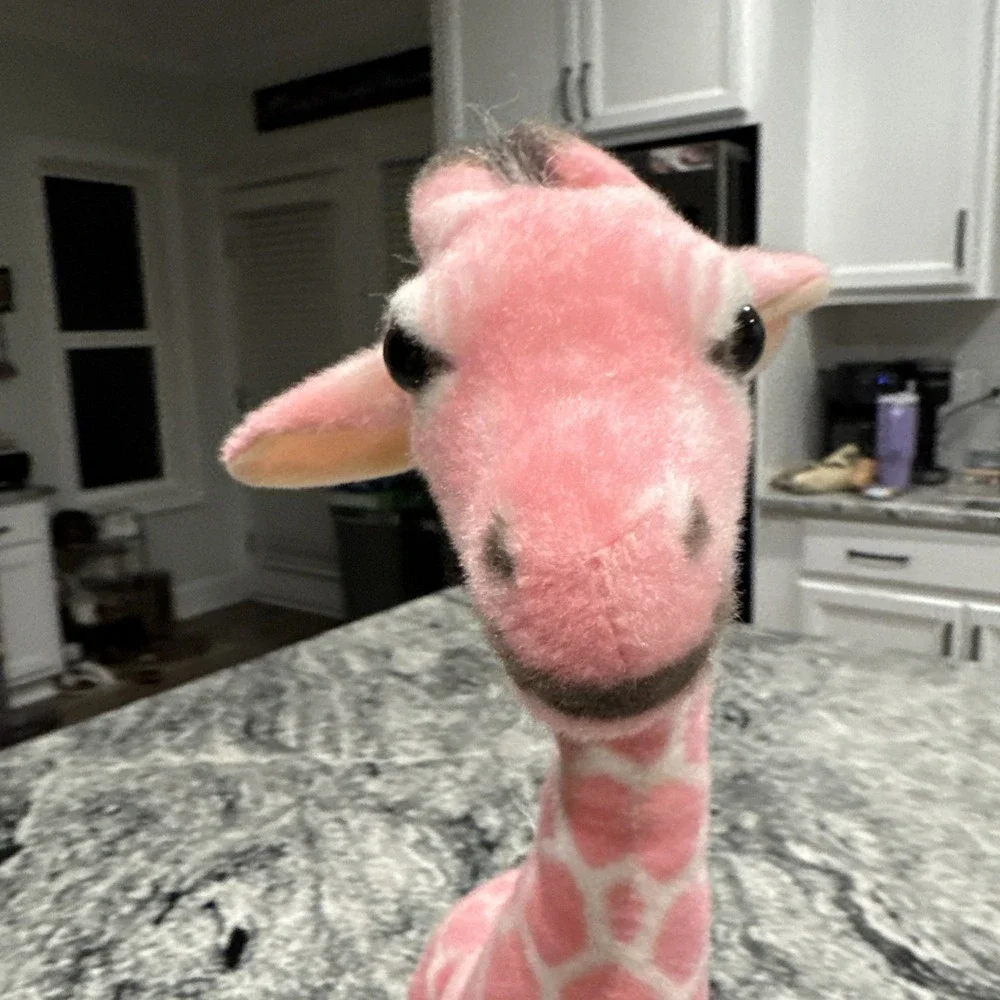 Pink Giraffe Adventure Planet 20in Standing Plush Stuffed Toy AP-GPI25